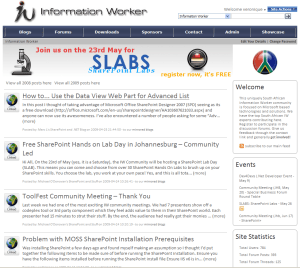 iw - landing page current Old look and feel