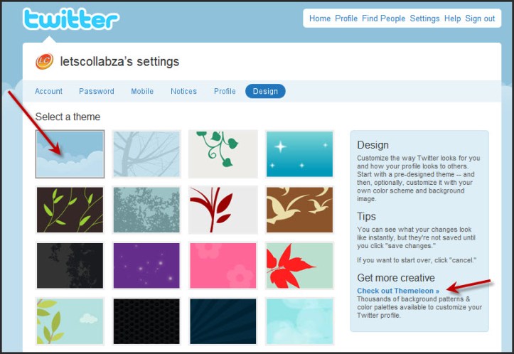 Twitter theme
