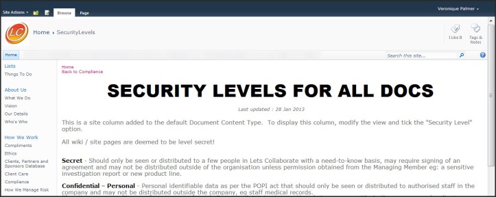 SharePoint Site Page Sample