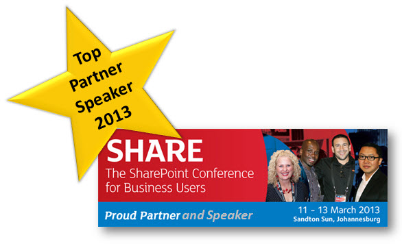 Top Partner Speaker Share 2013