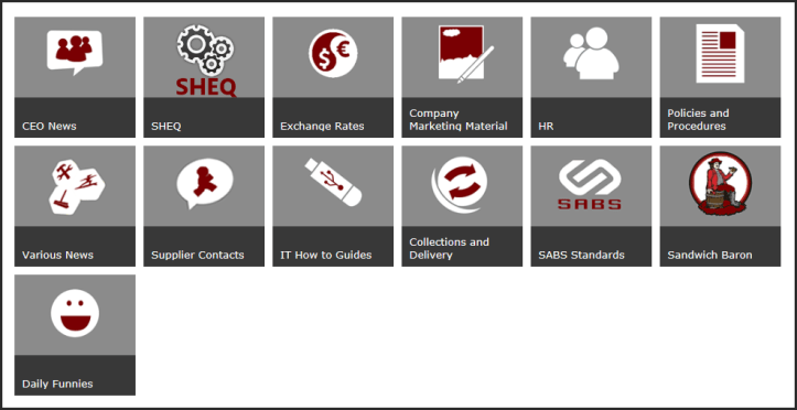 Dashboard - Landing Page
