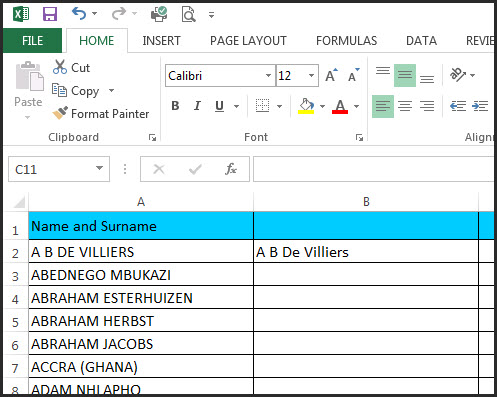 Excel Capitals Formula 0