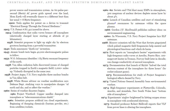 Chemtrails History 1