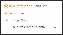 Community Site Bagdes