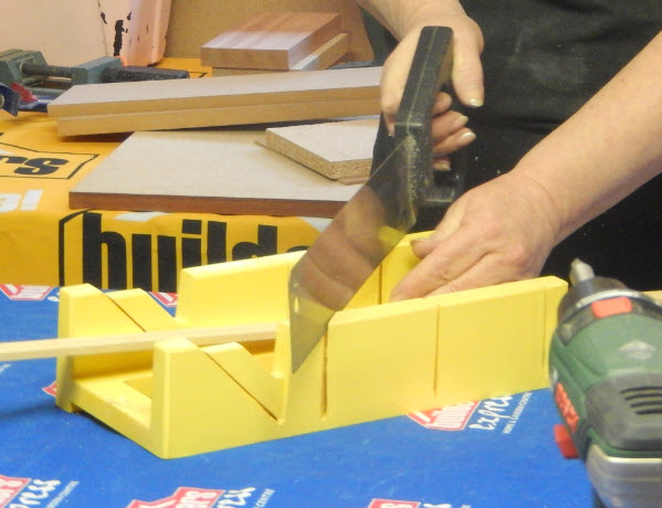 Mitre box in action